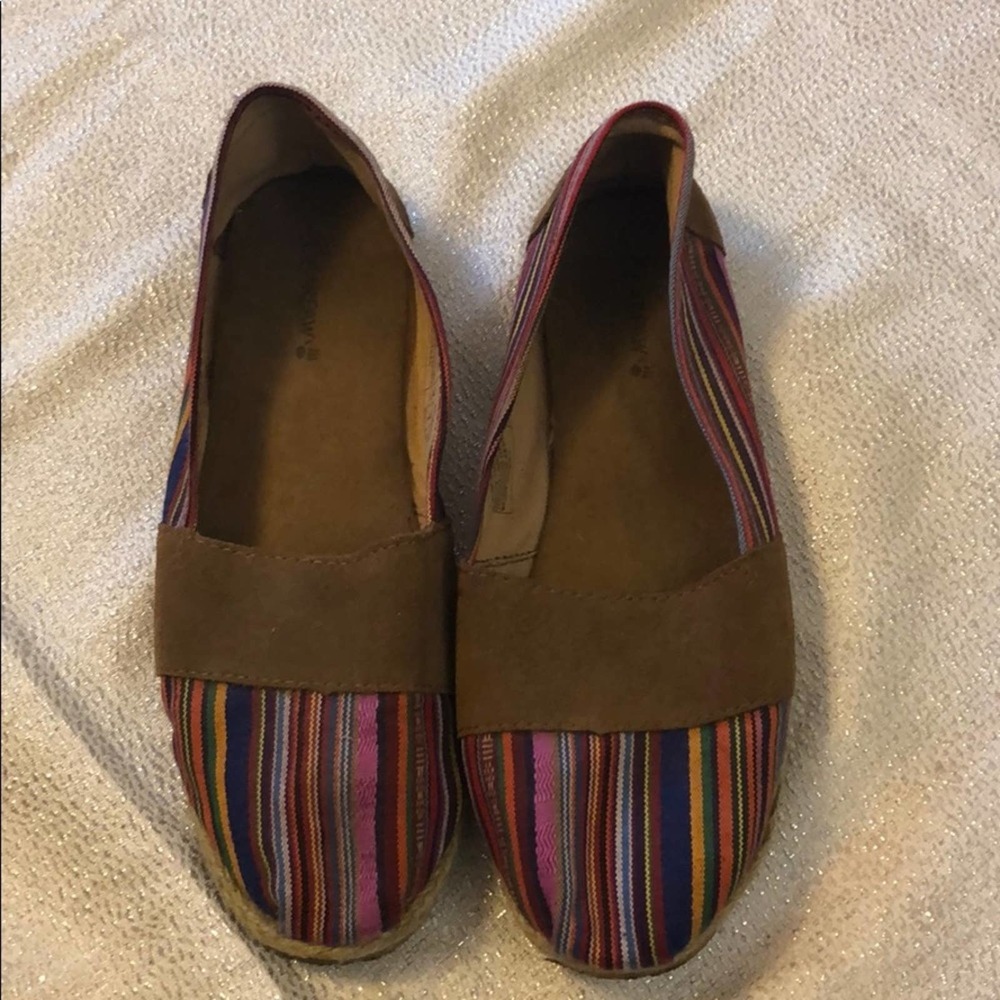 Boho Striped Bearpaw Shoes